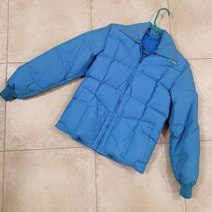 Vintage Arctic Blue Puffer Jacket
